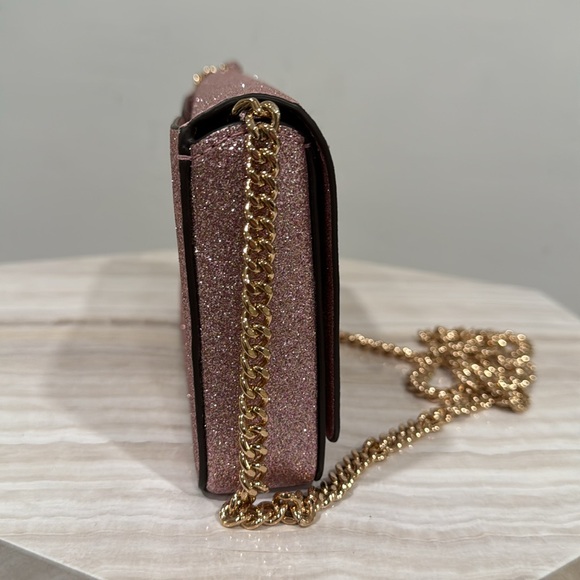 Kate Spade Bag Nicola Shimmer Sparkle Twistlock Crossbody/Shoulder Bag EUC Rare - Picture 5 of 17